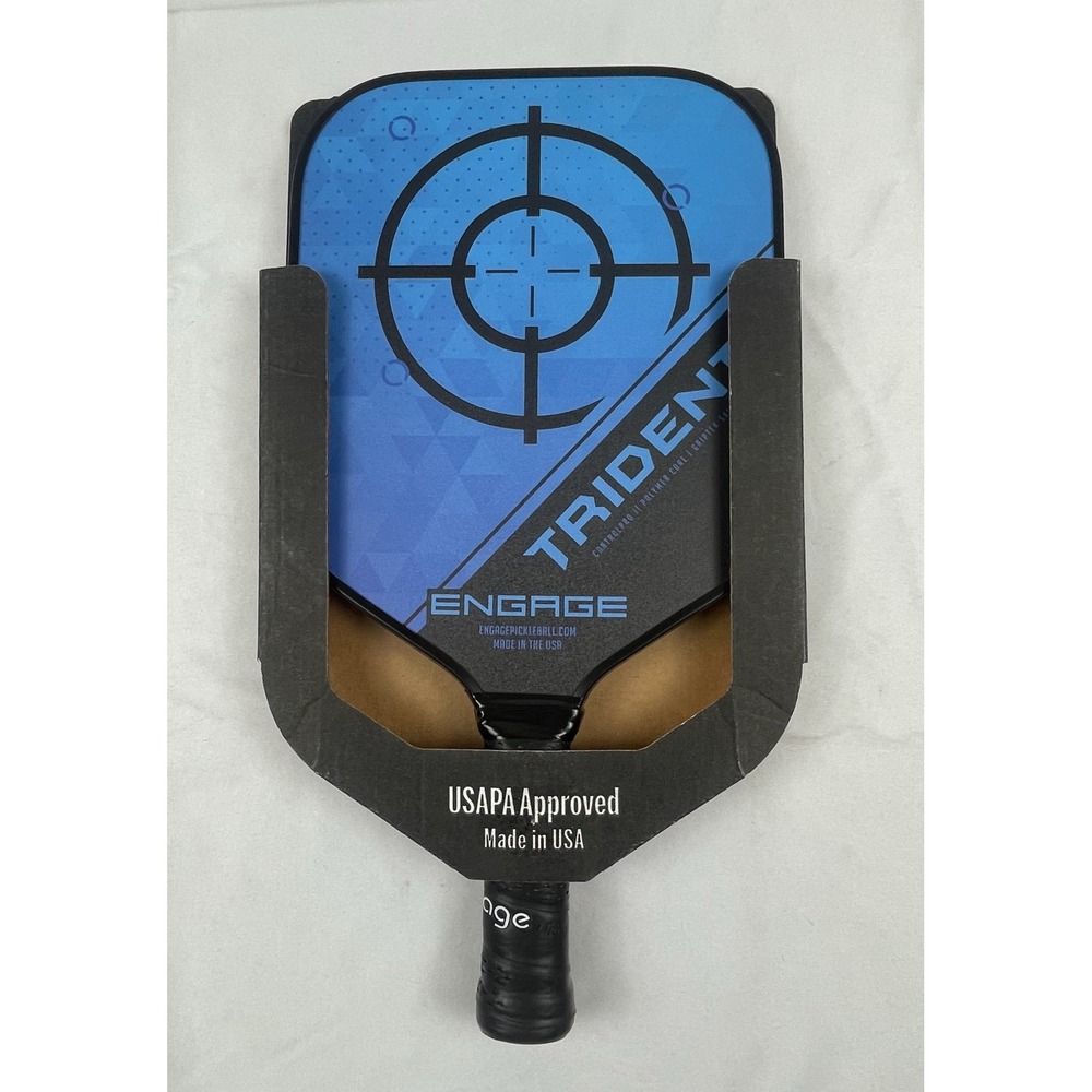 Engage Trident Pickleball Paddle Blue USAPA Approved GripTEK Skin TRI-BLU-001